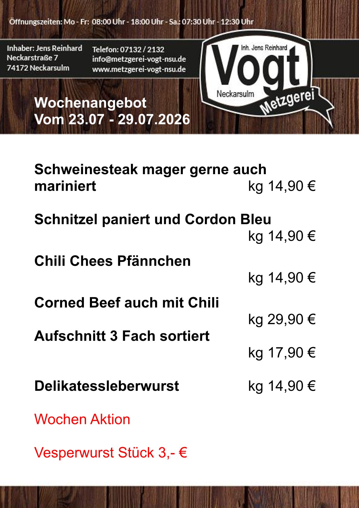 wochenangebot 23.07