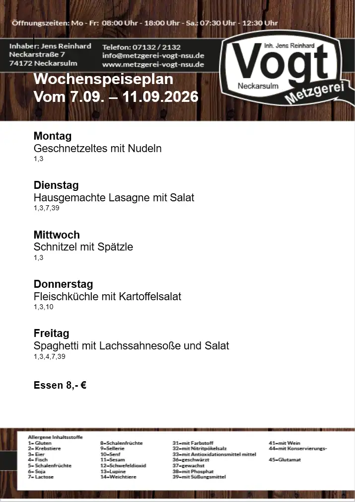 wochenspeiseplan